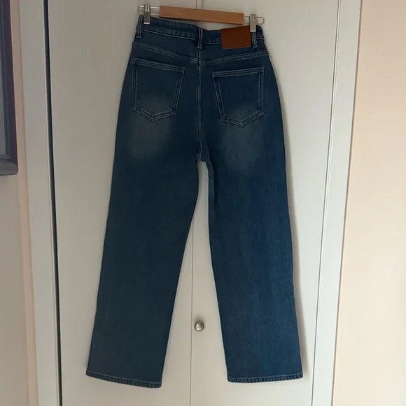 Loro Piana Fleece lined Straight Leg Jeans for women - Picture 6 of 16